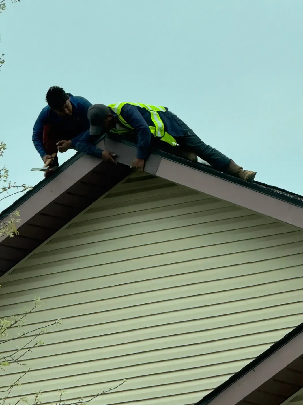 Flashing and seam work in Eaton